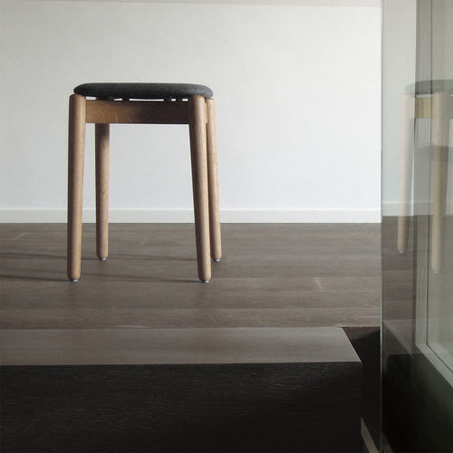 Contemporary stool - FIZZ  - Bedont - oak / beech / wood veneer