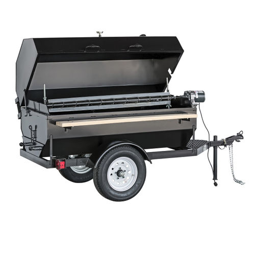 Charcoal barbecue - 6SDR - Big John Grills & Rotisseries - commercial / on casters / built-in