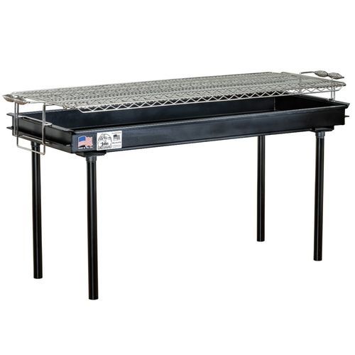 Charcoal grill - M-15AB - Big John Grills & Rotisseries - floor-mounted / commercial