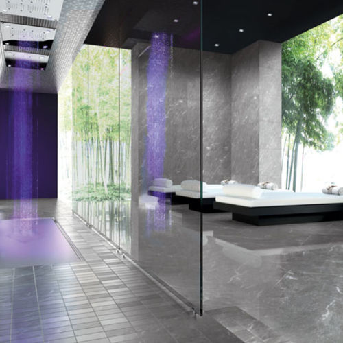 Marble look tile - BARDIGLIO IMPERIALE - Casalgrande Padana - porcelain stoneware / matte / high-gloss