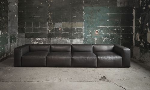 Modular sofa - MONZA - TRISS - contemporary / fabric / leather