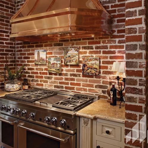 Clay cladding brick - TOWNSQUARE - General Shale - interior / glued / contemporary