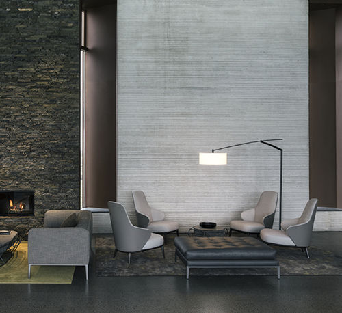 Floor-standing lamp - Balance - VIBIA LIGHTING - aluminum / steel / chromed metal