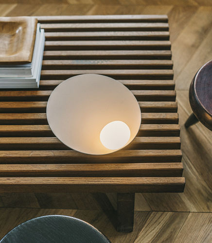 Table lamp - Musa - VIBIA LIGHTING - nomad / aluminum / blown glass