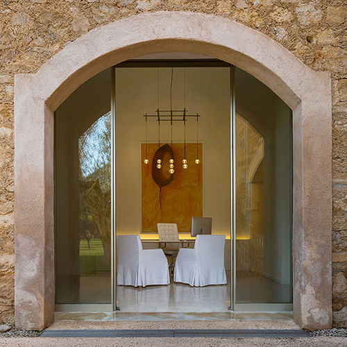 Hanging lamp - Algorithm - VIBIA LIGHTING - aluminum / steel / blown glass