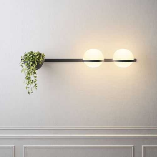Contemporary wall light - Palma - VIBIA LIGHTING - indoor / blown glass / aluminum
