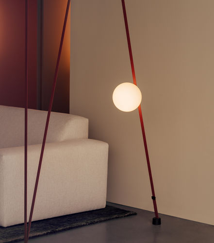 Floor-standing lamp - Plusminus - VIBIA LIGHTING - aluminum / polycarbonate / polyester