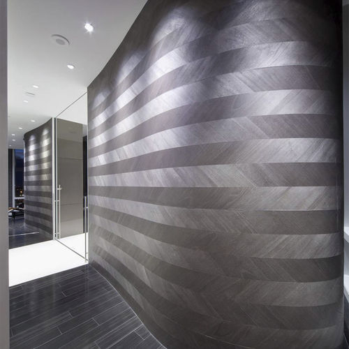 Traditional wallpaper - AJIRO CHEVRON™ - Maya Romanoff - wood / plain / wood look