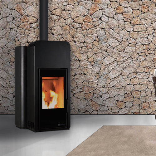 Pellet heating stove - NATURE - ECOFOREST - 8 kW / contemporary / cast iron