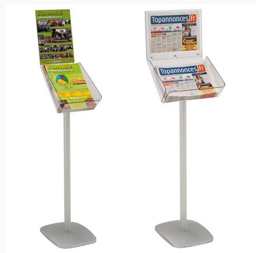 Floor-standing brochures rack - 214706 - EDIMETA - aluminum / for shop