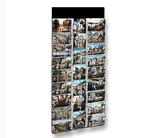 Post card display rack - PC0718 - EDIMETA - wall-mounted / metal / panel