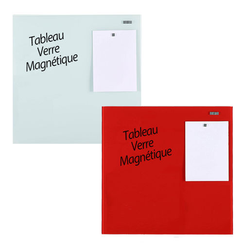 Magnetic board - 21452 series - EDIMETA - erasable / wall-mounted / glass