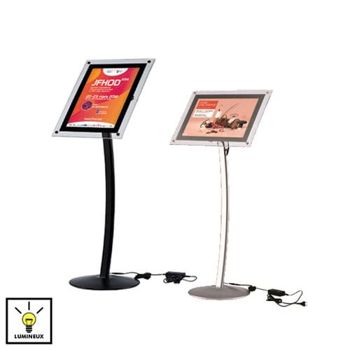 Indoor display panel 214031 EDIMETA LED / aluminum / Plexiglas®