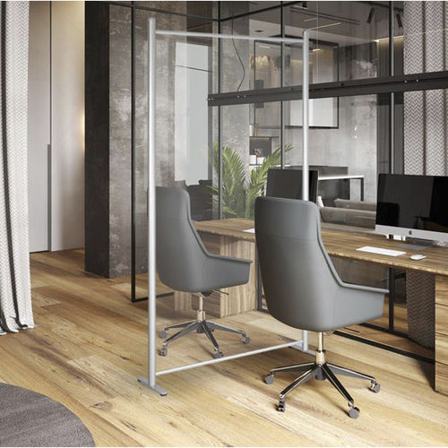 Removable partition - 2141 series - EDIMETA - fixed / aluminum / for offices