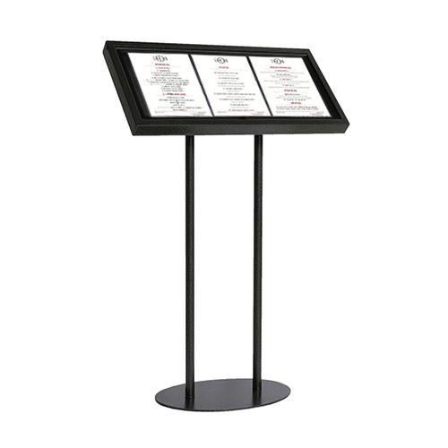 Floor-standing display panel - 215590 - EDIMETA - for restaurant / outdoor / magnetic