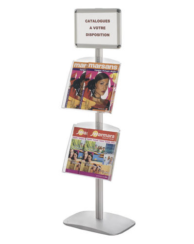Floor-standing brochures rack - 214034 - EDIMETA - aluminum / for shop
