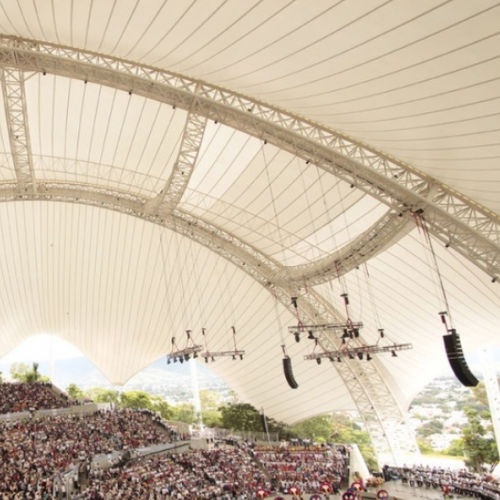 Composite textile membrane - ADVANCED 1302 S2 - Serge Ferrari ARCHITECTURE - for stadium / roof / fire-retardant