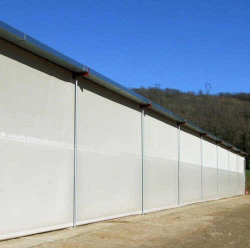 Mesh architectural membrane - 330 & 332 - Serge Ferrari ARCHITECTURE - for swimming pool / for ventilated facade / for facade cladding