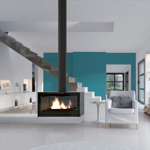 Wood heating stove - 1000 - SEGUIN - 8 kW / double-sided / contemporary