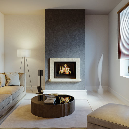 Wood-burning fireplace - MALAGA - SEGUIN - pellet / built-in / Single-sided