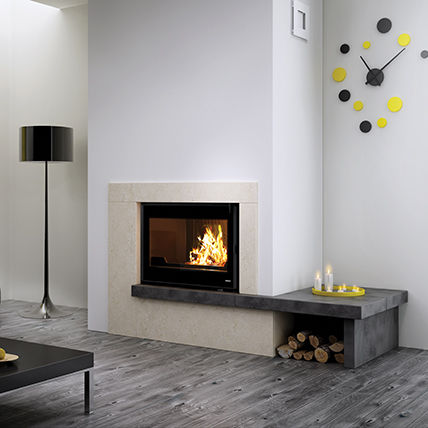 Wood-burning fireplace - ATEN - SEGUIN - gas / pellet / built-in