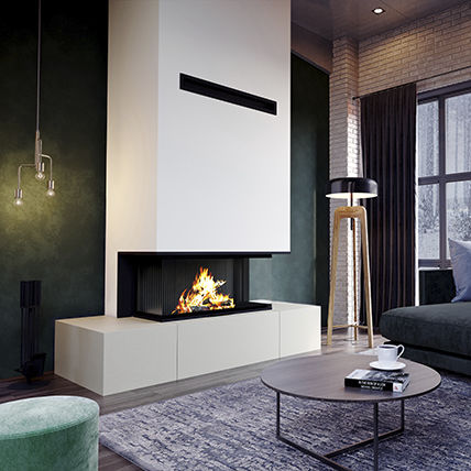 Wood-burning fireplace - NEVA - SEGUIN - gas / pellet / built-in