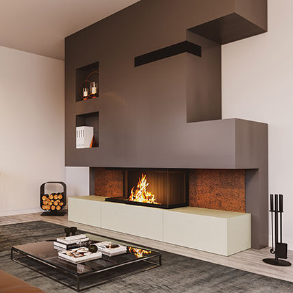 Wood-burning fireplace - AMARANTE - SEGUIN - gas / pellet / free-standing