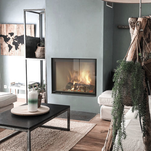 Wood-burning fireplace - TERMOJOLLY 80 EVO - Jolly-mec - built-in / Single-sided / closed hearth