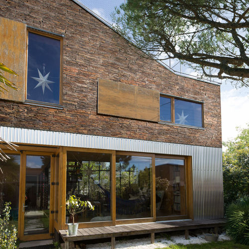 Slate wall cladding panel - MULTICOLOR THIN SET SLATE - CUPA STONE - interior / exterior / decorative