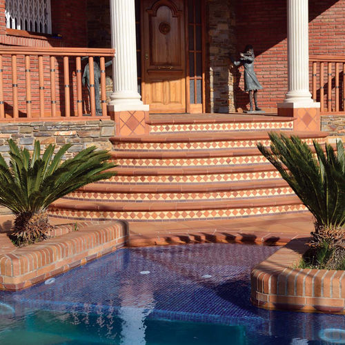 Terracotta balustrade - NATURAL B - TERRAKLINKER - GRES DE BREDA - outdoor / for patio / for stair