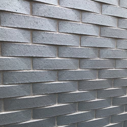 Clinker wall cladding panel - BASALTO - ONDA - TERRAKLINKER - GRES DE BREDA - for interior walls / exterior wall / glued