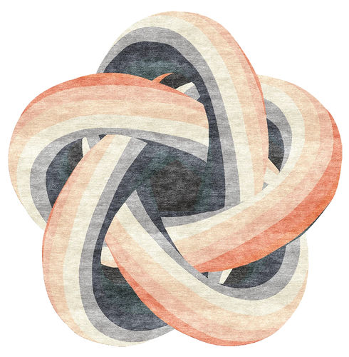 Contemporary rug - H-KNOT - TISCA ITALIA - patterned / wool / viscose