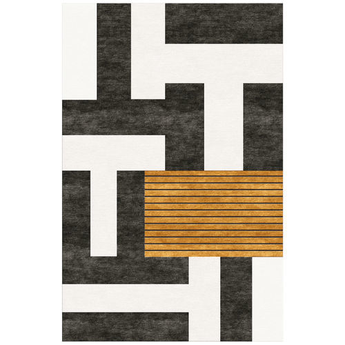 Contemporary rug - CHUNKY 19 - TISCA ITALIA - striped / cotton / New Zealand wool