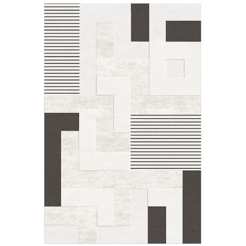Contemporary rug - CHUNKY 17 - TISCA ITALIA - striped / cotton / New Zealand wool