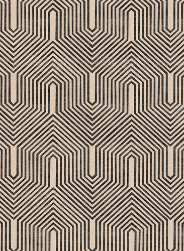 Contemporary rug - H-SNAKES - TISCA ITALIA - striped / wool / viscose