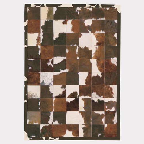 Contemporary rug - COW PATCH - TISCA ITALIA - patchwork / animal skin / leather
