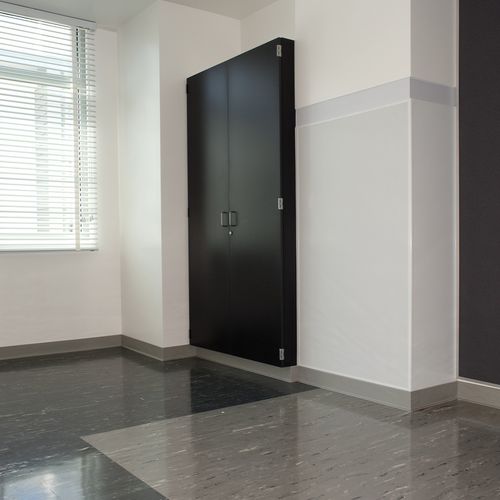 Vinyl baseboard FLEXCO® TYPE TV FLAMCO FLEXCON lowVOC