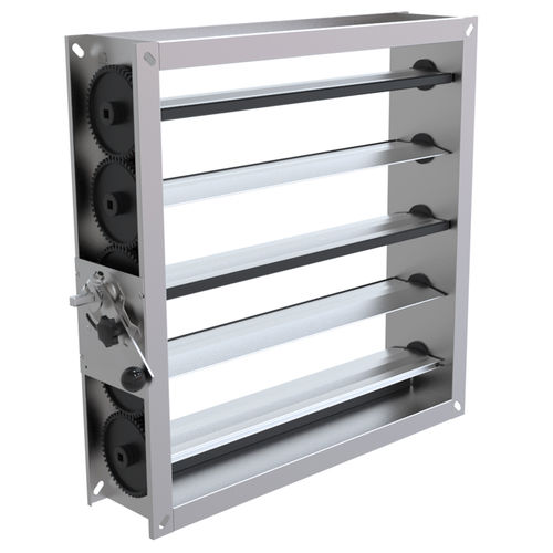 Galvanised steel ventilation damper - KA100 - GRADA International - extruded aluminum / for building