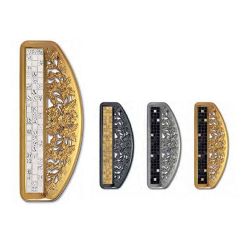 Door handle - LINEA MOSAICO - Ewins - brass / classic