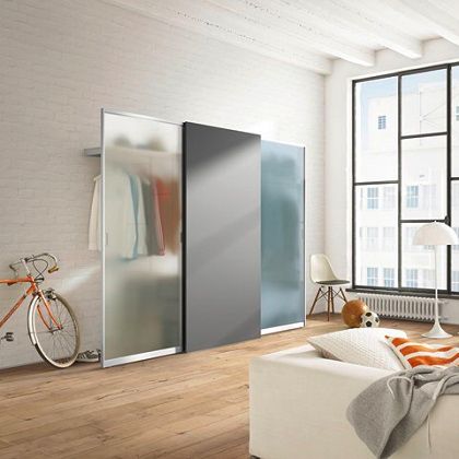 Contemporary wardrobe - MOBILE - Ewins - wooden / with sliding door