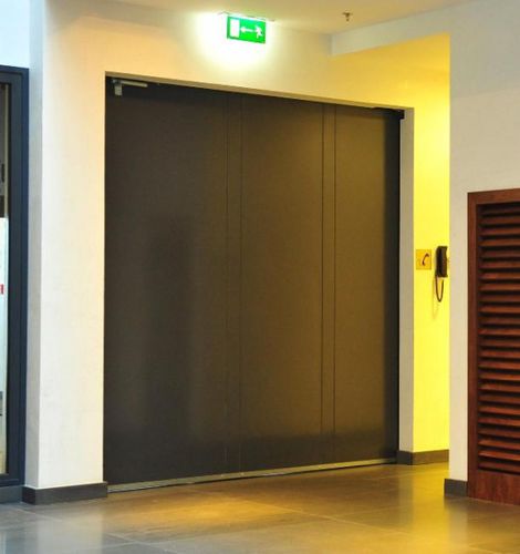 Interior door - MCR TLB - Mercor - steel / sliding / without glazing