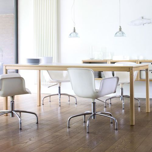 Contemporary dining table - PROFILSYSTEM - Flötotto Einrichtungssysteme GmbH - beech / wooden base / rectangular