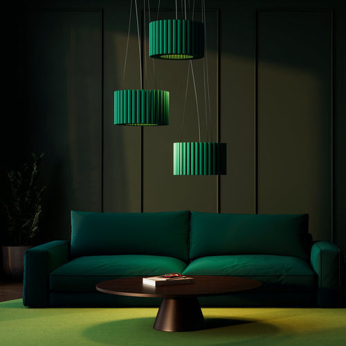 Hanging light fixture - Wave - Hey Sign - LED / round / square