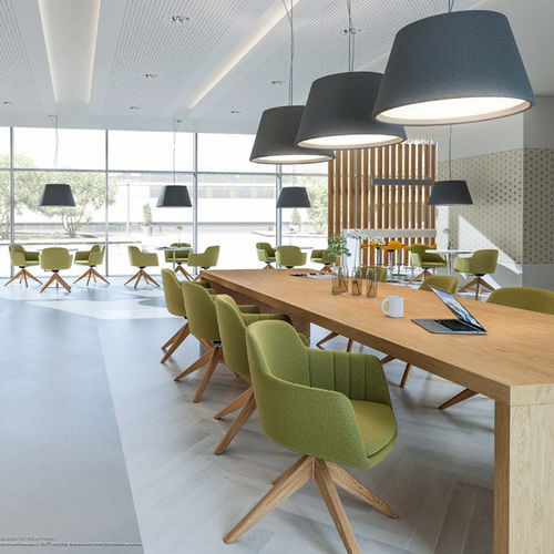 Contemporary office armchair - LEMONIS5 - Interstuhl Büromöbel GmbH & Co. KG - leather / fabric / aluminum