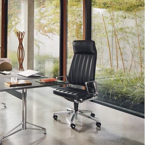 Contemporary executive chair - VINTAGEIS5  - Interstuhl Büromöbel GmbH & Co. KG - leather / metal / upholstered