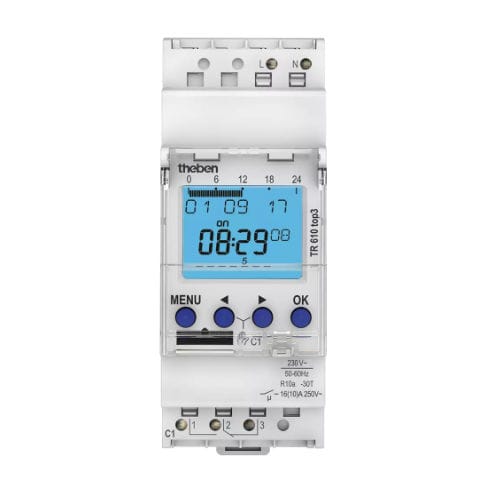 Lighting programmer - TR 610 TOP3 - Theben AG - DIN rail