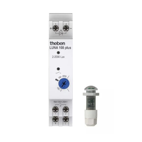 DIN rail twilight switch - LUNA 108 PLUS EL - Theben AG