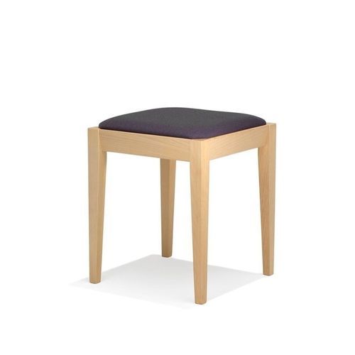 Contemporary stool - Luca  - Kusch & Co - fabric / beech base / upholstered