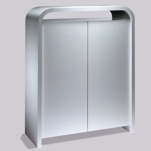 Tall filing cabinet - H15 Highline - Müller - metal / MDF / with hinged door