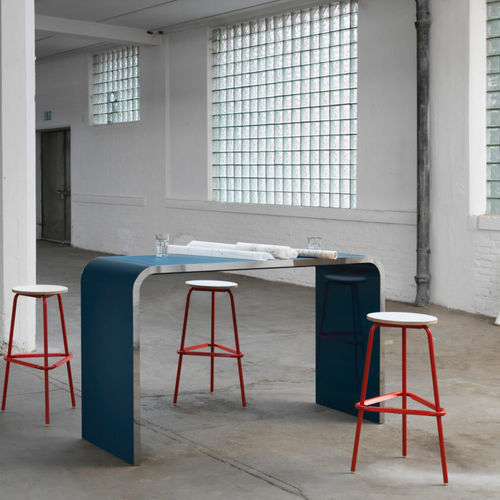 Contemporary high bar table - M 10 - Müller - MDF / laminate / linoleum